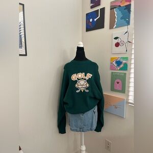 Vintage Maui Golf Club Teal Knit Sweater (XXL)